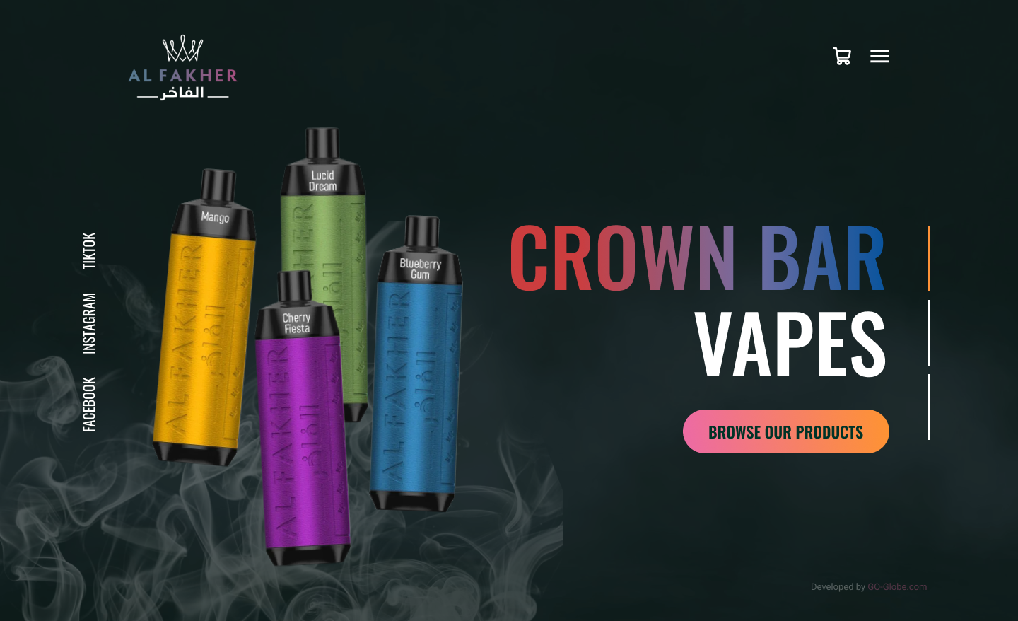 Интернет-магазин по продаже vape для Al Fakher